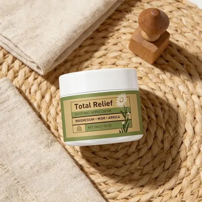 Crème Apaisante Total Relief pour les Nerfs - 50g Beurre Corporel au Magnésium