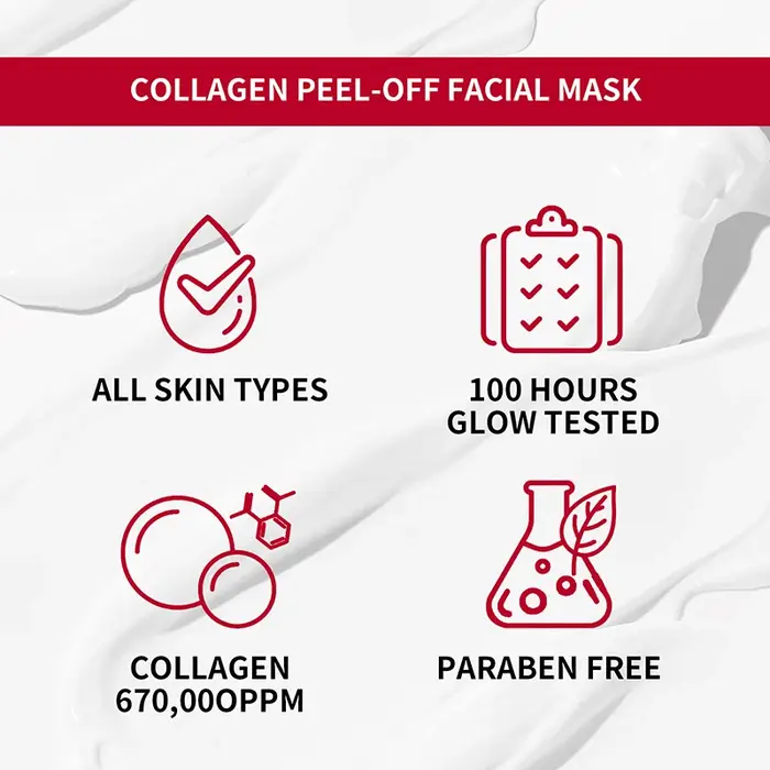 Masque peel-off au collagène pour le visage