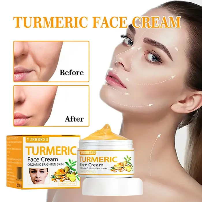 Crème anti-acné au curcuma