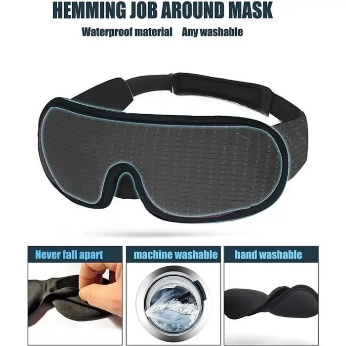 1/2 pièces Masque de sommeil 3D Premium