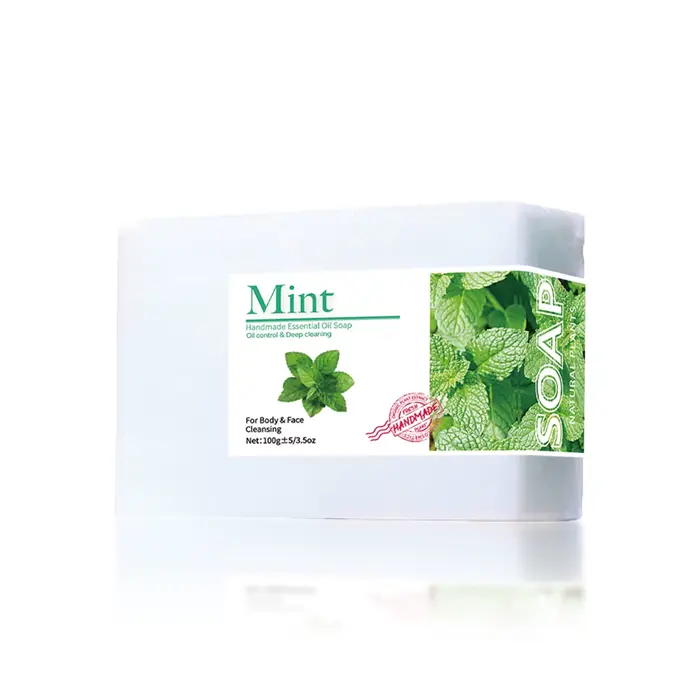 Savon nettoyant aux huiles essentielles de menthe