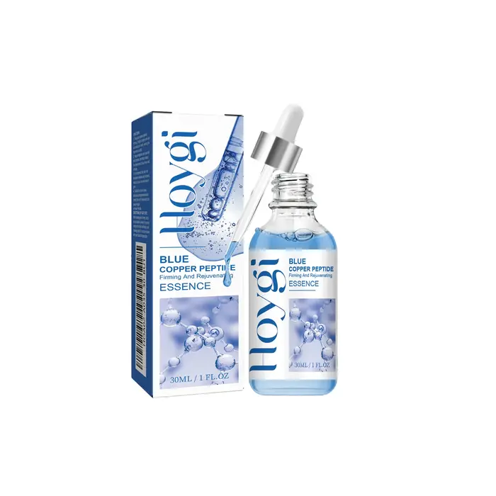 Sérum aux peptides de cuivre raffermissant et revitalisant pour peaux sensibles et sèches, hydratant