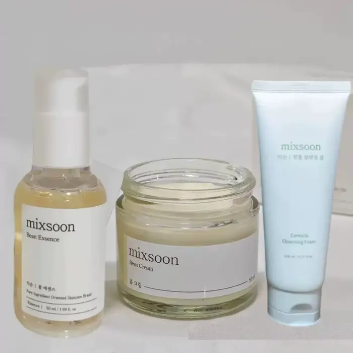 Ensemble de soins de la peau coréen Mixsoon Bean : crème hydratante