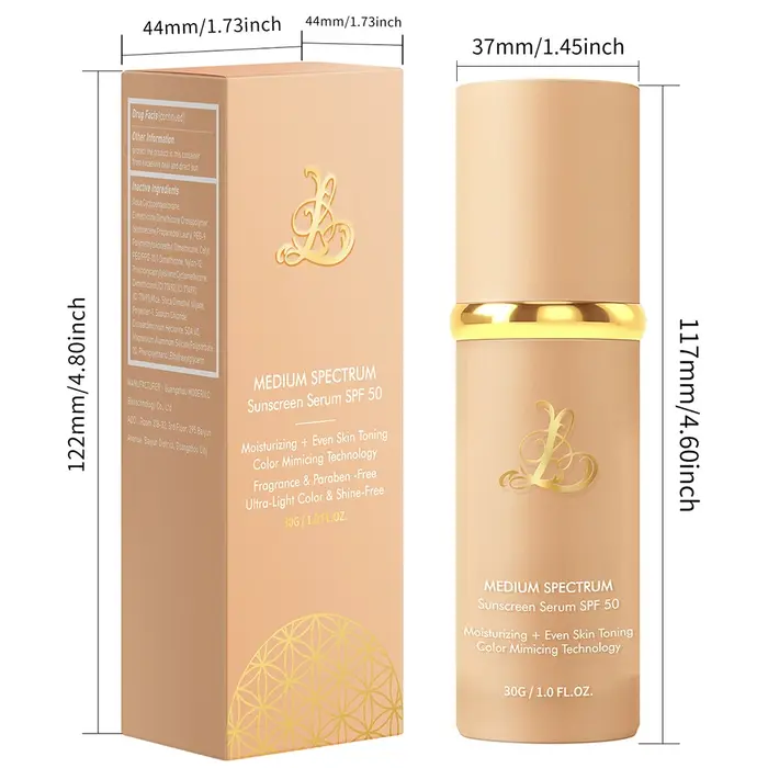 30g 4 en 1 Ultra Blends fond de teint à couleur changeante larges spectres SPF50 correcteur de protection solaire pour les femmes