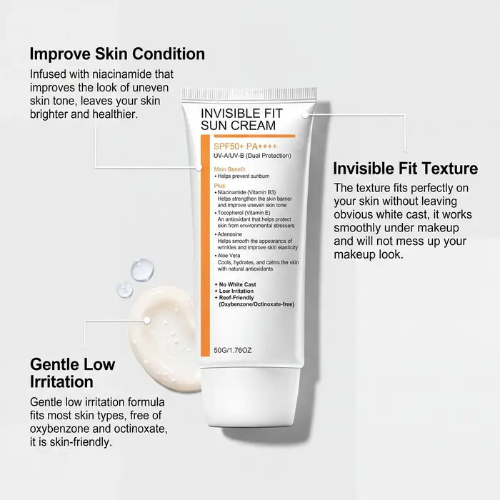 Crème solaire Invisible Fit SPF50