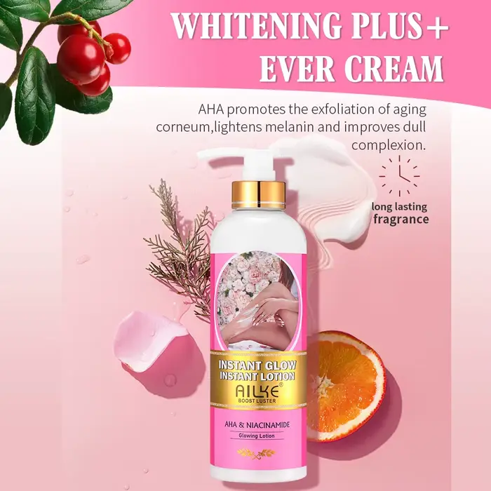 Crème éclaircissante pour le corps avec AHA et Niacinamide