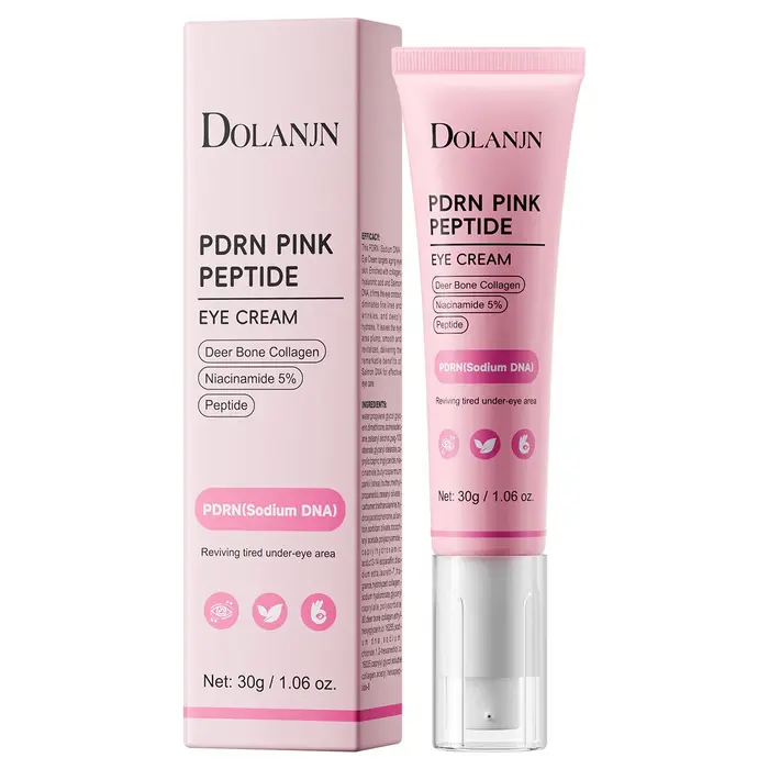 Crème pour les yeux au Peptide rose coréen PDRN, soin éclaircissant hydratant pour le Contour des ye