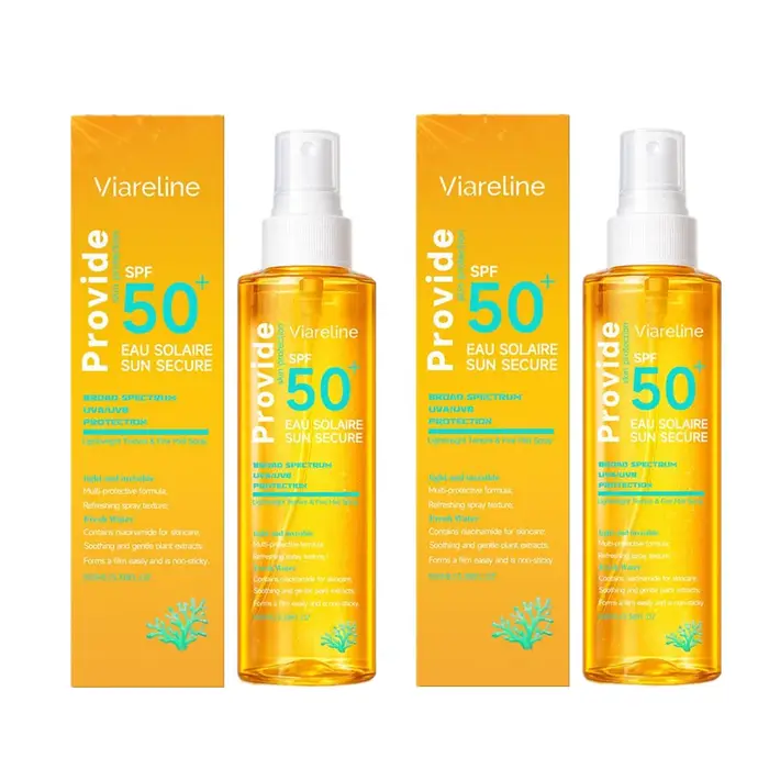 Spray solaire SPF50+ 100 ml respectueux des récifs coralliens - Brume légère et invisible