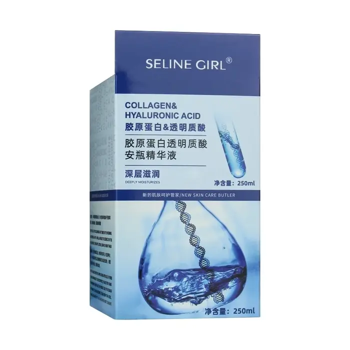 C250ml sérum pour le visage avec acide hyaluronique et collagène Seline Girl Farmstay cosmétiques coréens