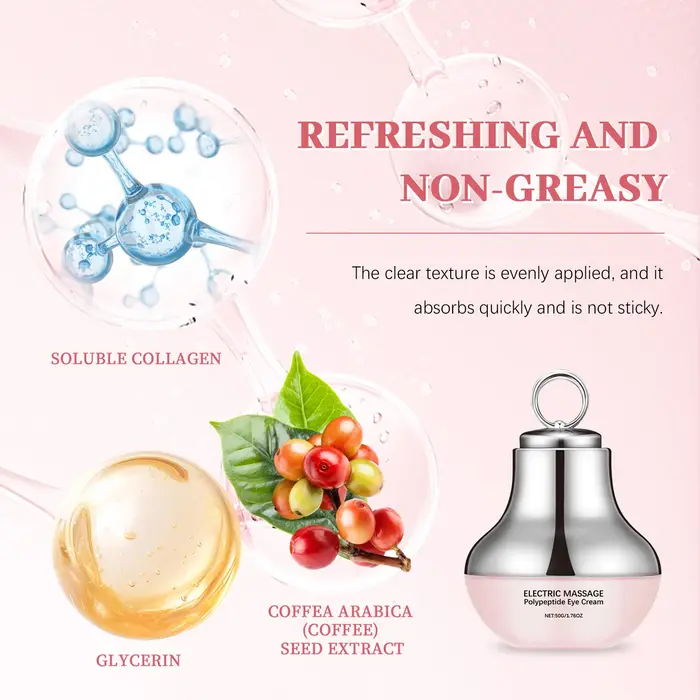Massage électrique polypeptide raffermissant crème pour les yeux Lifting ligne Fine soulager la Fatigue cernes beauté hydratant soins de la peau