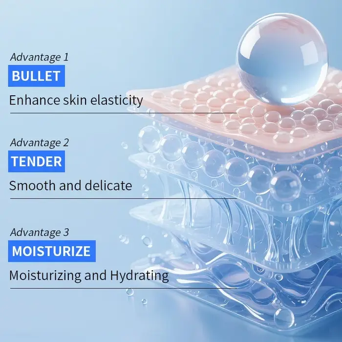 Crème à l'essence élastique au collagène polypeptide