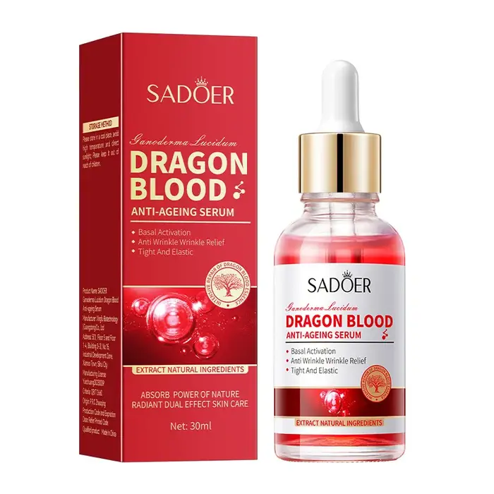 SADOER Ganoderma lucidum sang de Dragon sérum pour le visage Lotion hydratante Anti-rides contrôle du sébum