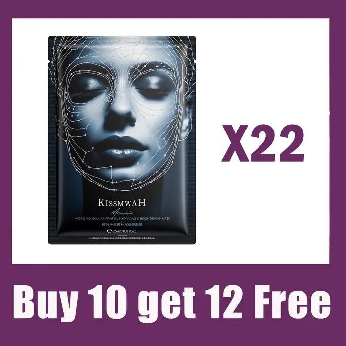 Masque facial hydratant et transparent à protéines micro moléculaires hydrate en profondeur