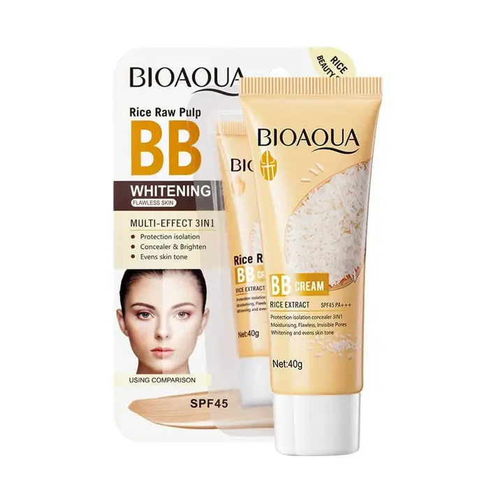 Nouvelle crème BB hydratante à la poudre de riz BIOAOUA