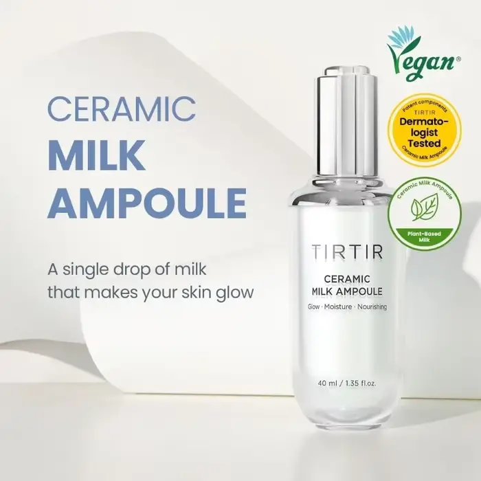 Primer riche hydratant nourrissant céramique lait Ampoule lueur revitalisant Base de maquillage