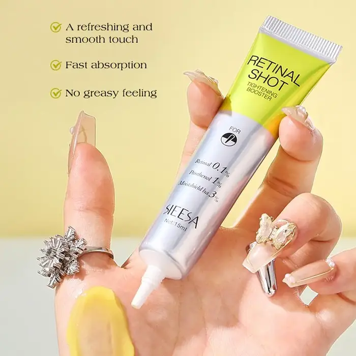 Crème Contour des Yeux Hydratante et Raffermissante Retinal Shot 0.1% – Soin Coréen Anti-Rides Instantané Visage et Cou