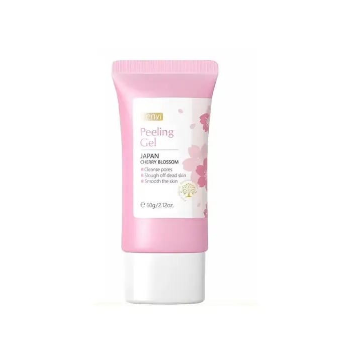 Sakura – Gel exfoliant doux pour le visage, gommage hydratant et nourrissant, réparateur, crème pour
