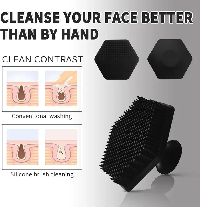 Brosse de nettoyage du visage en Silicone