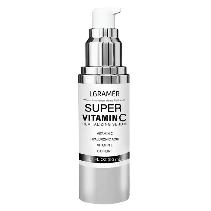 Sérum Visage Super Vitamine C, Spécialement Conçu pour les Peaux Matures, Essence Faciale Coréenne Légère Revitalisante pour une Peau Saine
