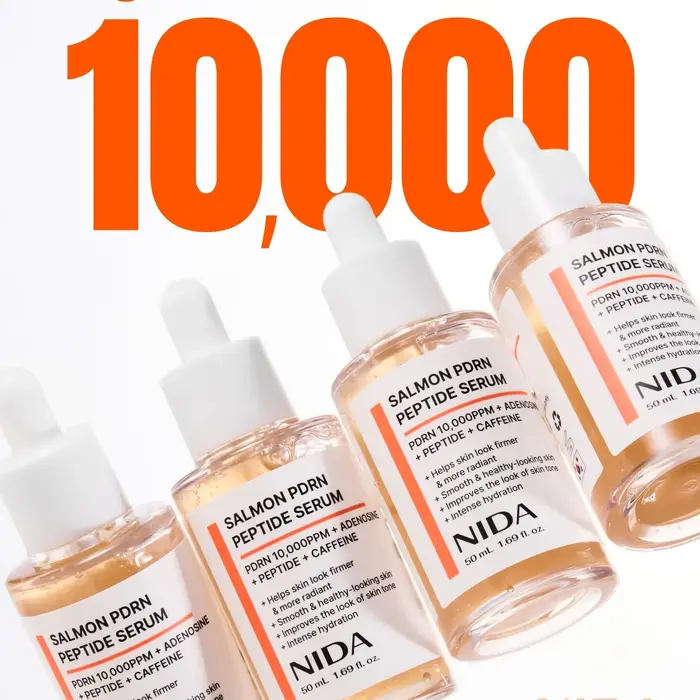 Sérum Peptidique PDRN au Saumon Hydratation Profonde Essence Hydratante pour la Peau Hydrate, Rend la Peau Claire, Lisse et Lumineuse Soin Apaisant