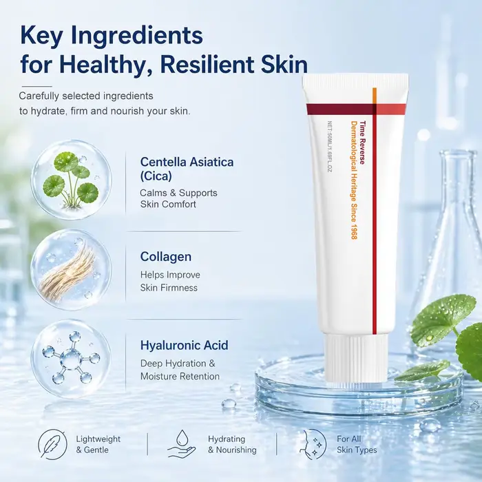 Crème visage coréenne Centella Asiatica Time Reverse – Hydratant anti-âge au Cica