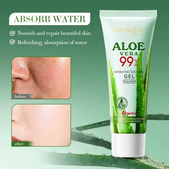 Gel d'aloe vera hydratant