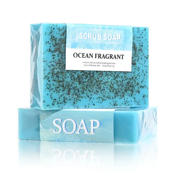 M + 100g savon gommage blanchissant au sel de mer naturel fait à la main pour le nettoyage et le polissage-agent exfoliant à double usage pour le visage/corps