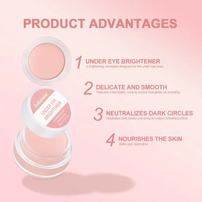 Crème hydratante éclaircissante pour les yeux et contour du visage - Couvrance totale