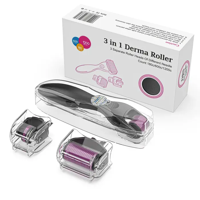 Rouleau Derma 3-en-1 à micro-aiguilles, raffermissant et absorption profonde |   Rouleau dermique ma