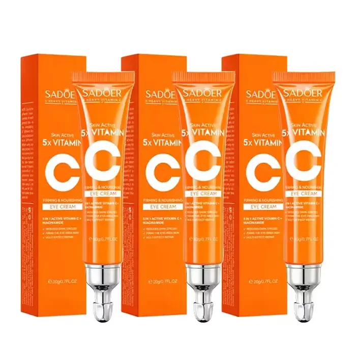 SADOER vitamine C crème pour les yeux Anti cernes