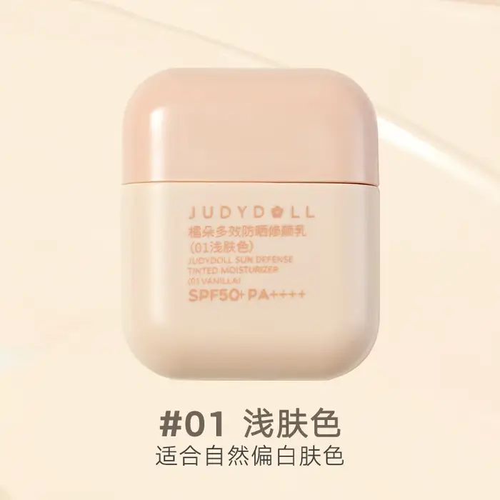 Judydoll Crème de Maquillage 6-en-1 : Protection Solaire, Isolation, Correcteur, Éclaircissant, Nour