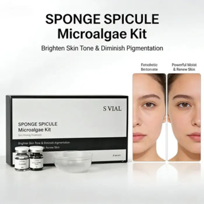 Kit de Microneedling Bio aux Spicules d'Éponge Régénération du Collagène Extrait Biologique Naturel