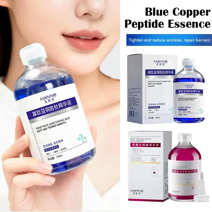 Essence raffermissante au cuivre et aux peptides bleus et rouges 100 ml