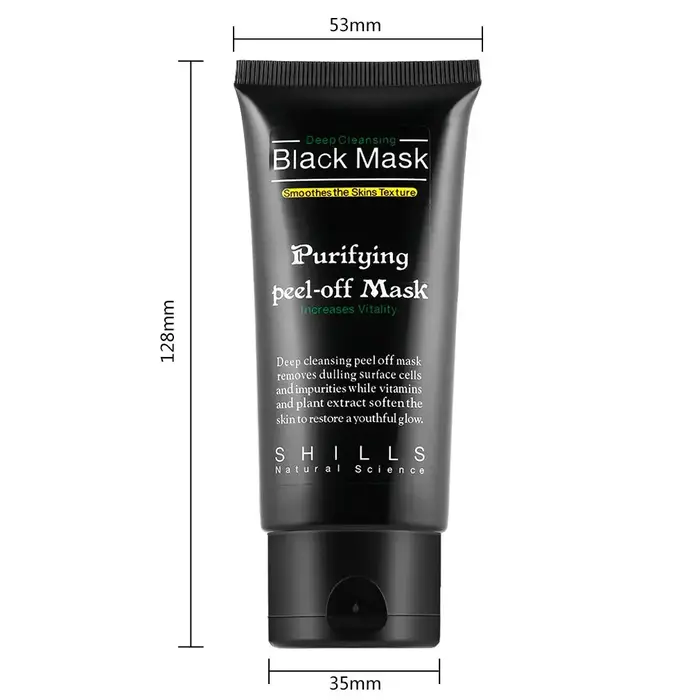 Charbon de bambou nouvelle aspiration visage nettoyage en profondeur masque de boue noire dissolvant de points noirs