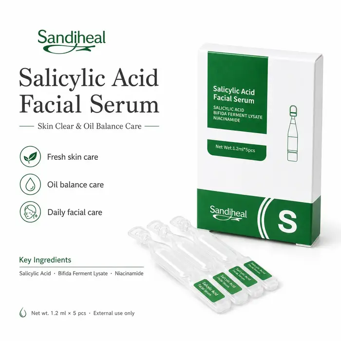 Collection de sérums ampoules coréens à usage unique au peptide de cuivre pour éclaircir et renforcer la barrière