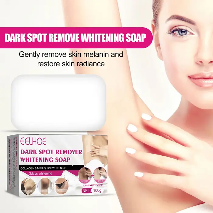 EELHOE savon blanchissant pour peau foncée blanchiment des articulations coude nettoyage en profondeur intime supprimer la matité mélanine dissolvant de taches foncées 100g