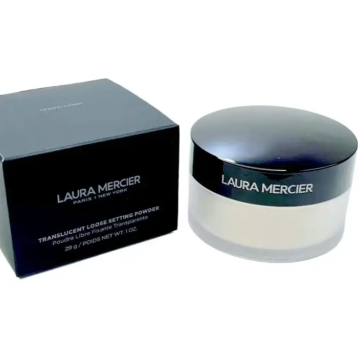 Poudre Libre Naturelle Transparente au Miel Lau Mercier – Poudre Fixatrice Légère et Douce pour le V