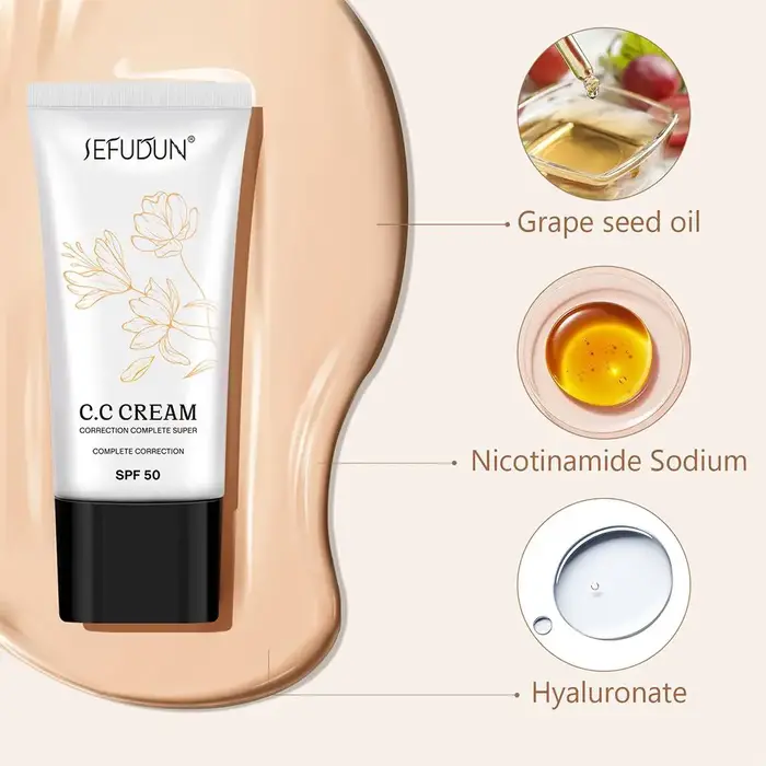 Crème CC Coréenne à Couleur Changeante SPF 50