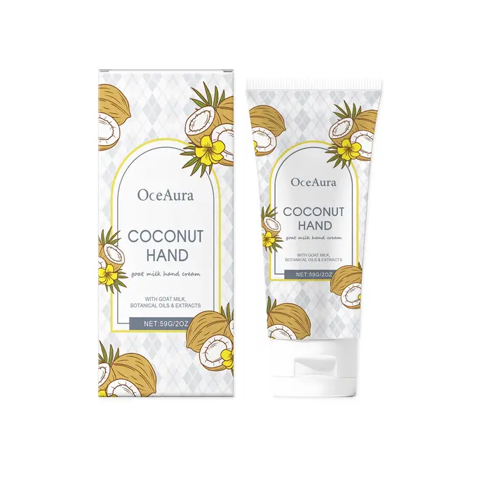 Crème hydratante pour les mains à la noix de coco