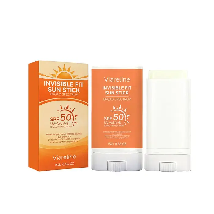 Stick solaire SPF50 PA++++ 15g, invisible, pour le visage et le corps, baume solaire, imperméable, r