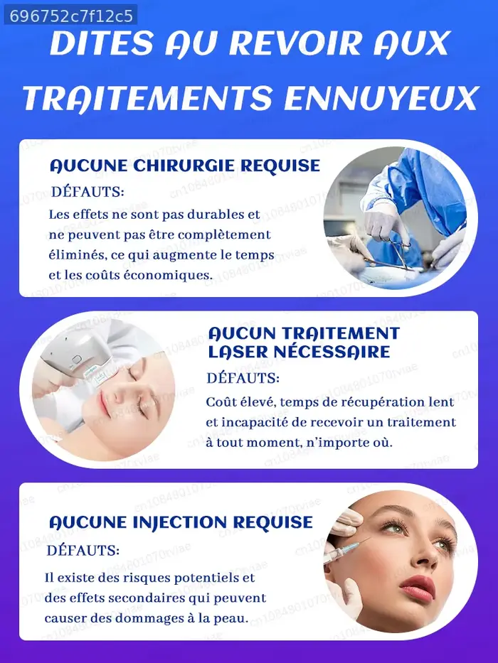 Rides n° Peau semblable à une coquille d'œuf, peau lisse et saine
