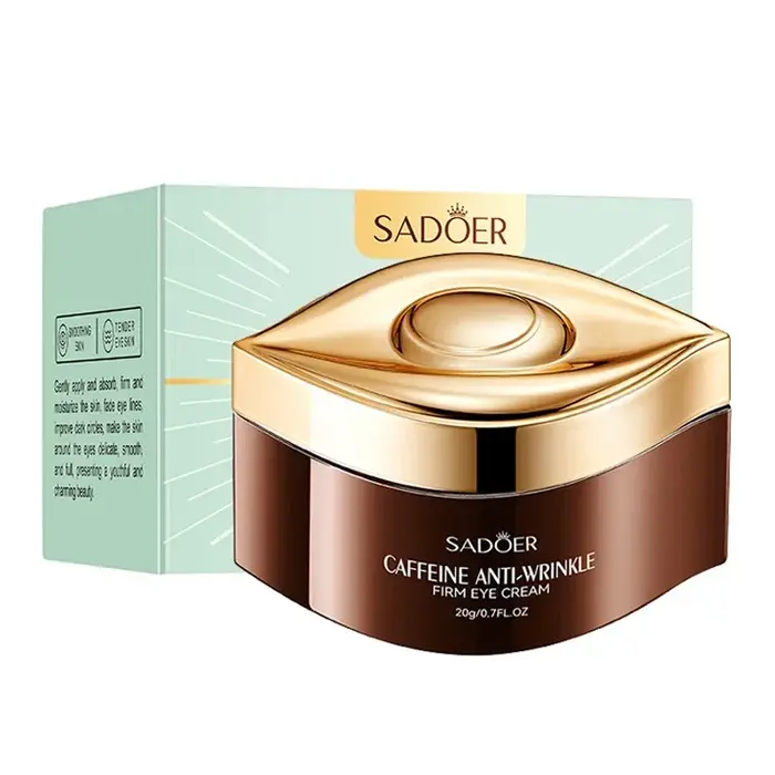 Crème pour les yeux à la caféine, anti-cernes, anti-poches, raffermissante, hydratante, crèmes pour 