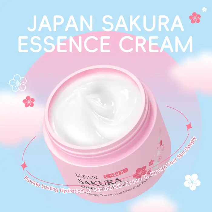 Laikou Sakura Essence crème pour le visage Anti-âge enlever les rides crème riche hydratant sérum po