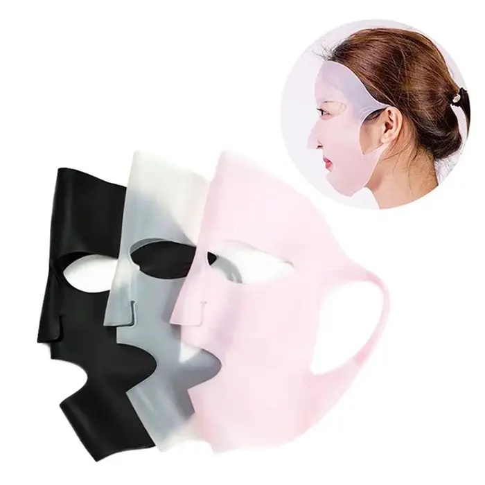 Masque facial en silicone réutilisable