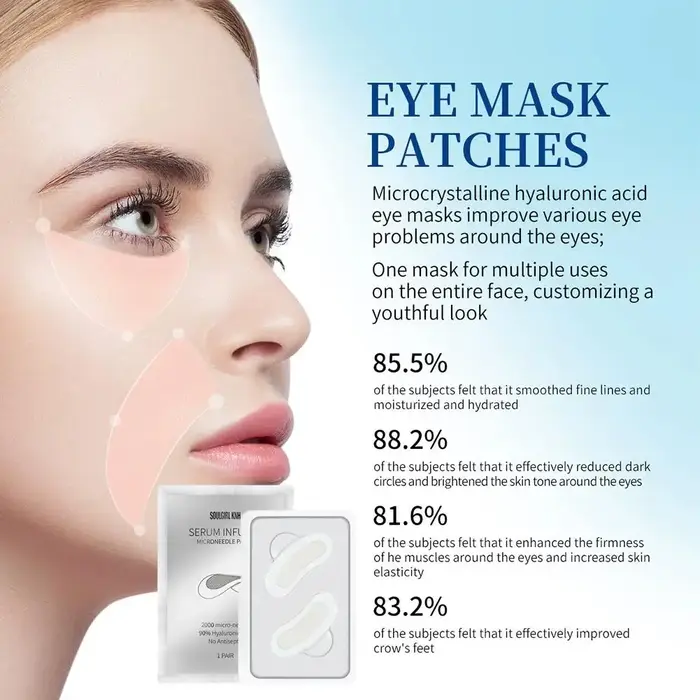 Patchs pour les yeux à l'acide hyaluronique hydratants