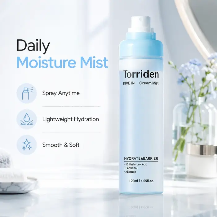 Brume hydratante à l'acide hyaluronique Torriden DIVE IN 120ml