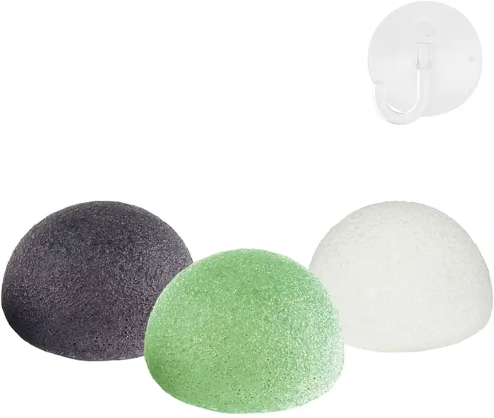 Éponge Konjac de nettoyage pour exfoliant le visage