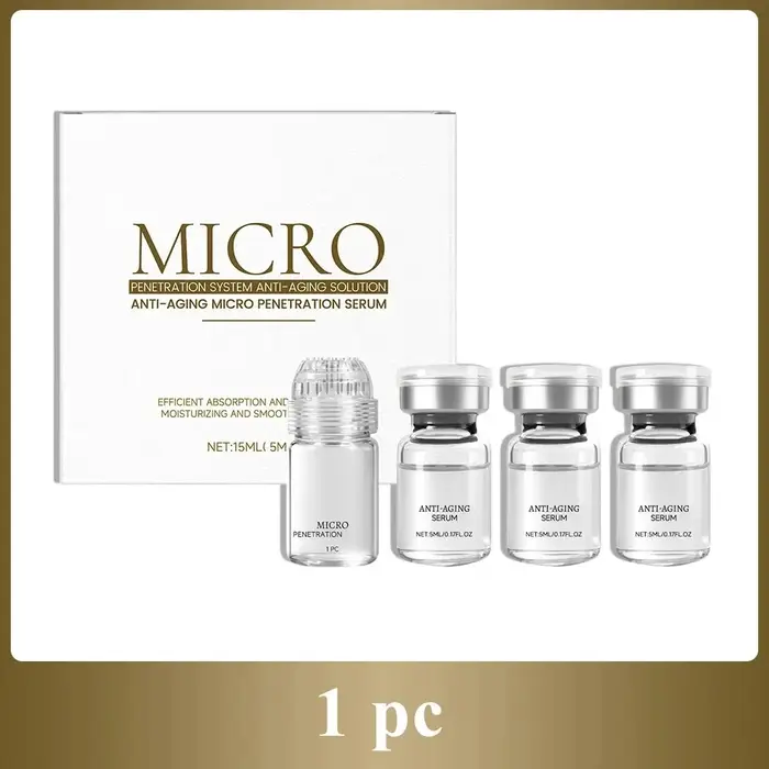 Coffret de Soins Essentiels pour le Visage Haut de Gamme – Kit de Soins Cutanés à Micro-Aiguilles, C