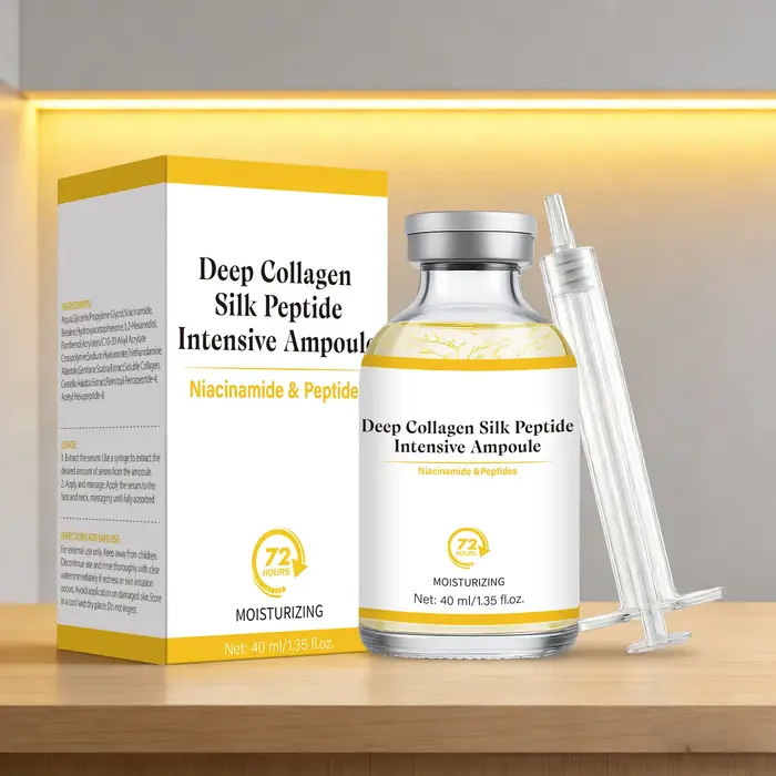 Ampoule intensive au collagène et peptides de soie
