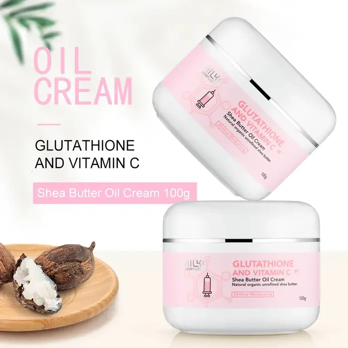 AILKE Crème au beurre de karité au glutathion et à la vitamine C